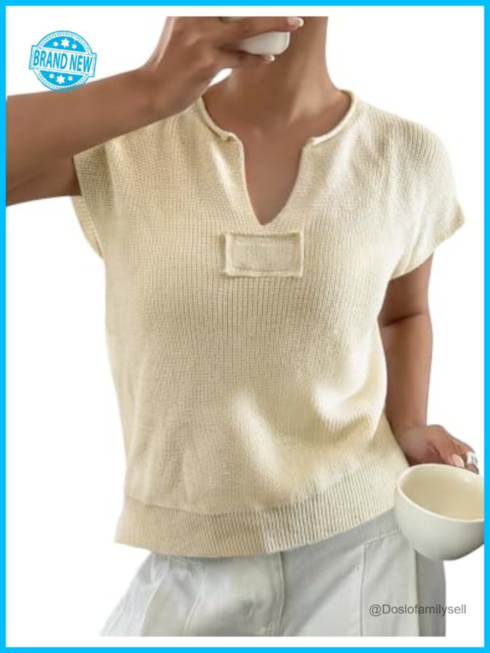 Women's Lightweight Cap Sleeve Sweater Vest Top